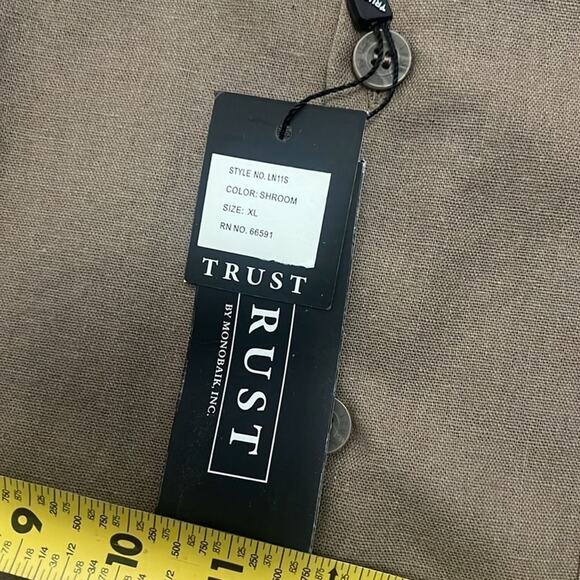 NWT TRUST LINEN BLEND MENS SHIRT SIZE XL - Picture 6 of 6